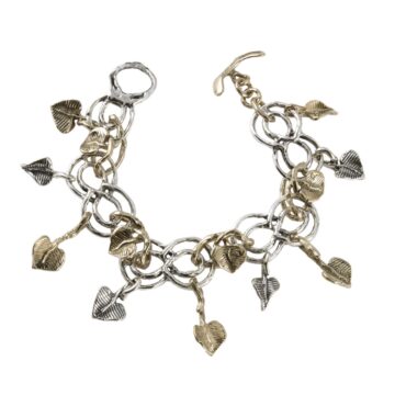 Bracciale foglie a cuore