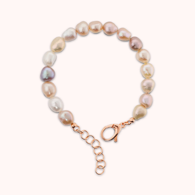 Bracciale perle barocche multicolor Bronzallure