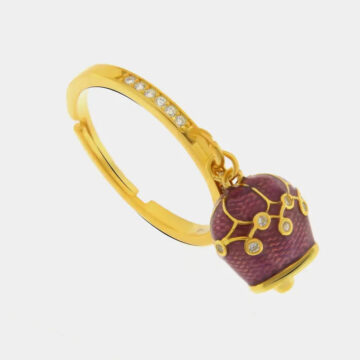 Anello in argento 925 con campanella