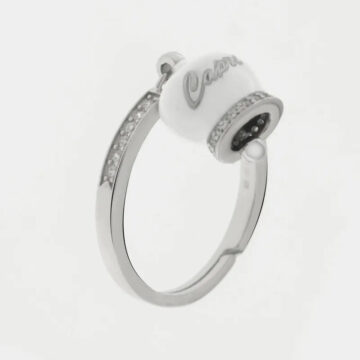 Anello in argento 925 con campanella