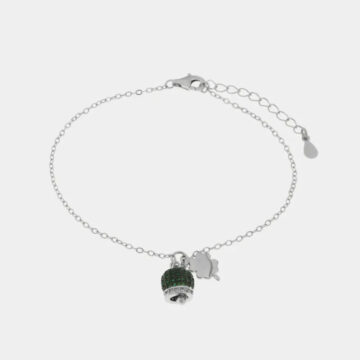 Bracciale in argento 925 con campanella