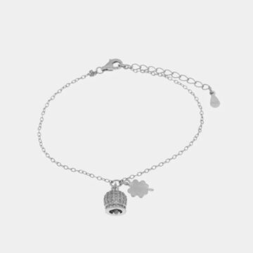 Bracciale in argento 925 con campanella