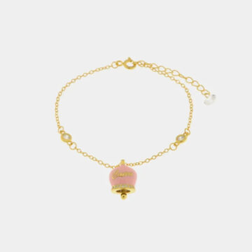 Bracciale in argento 925 con campanella