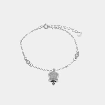Bracciale in argento 925 con campanella