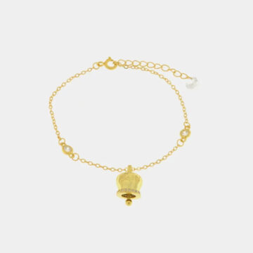 Bracciale in argento 925 con campanella