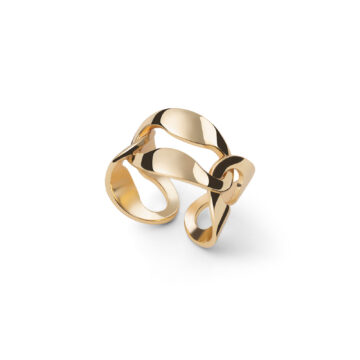 Anello catena dorato Unoaerre