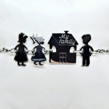 Bracciale famiglia in argento