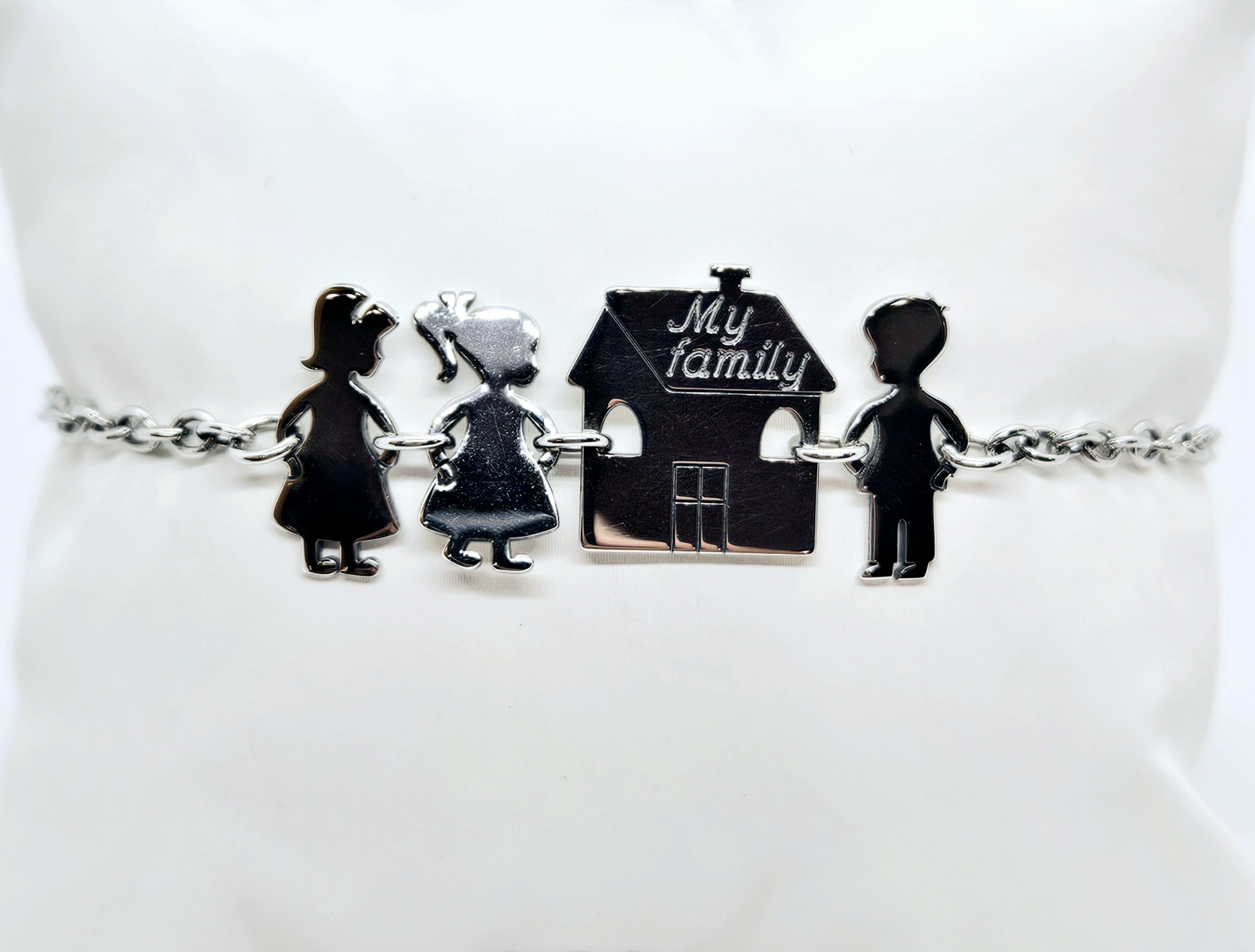 Bracciale famiglia in argento