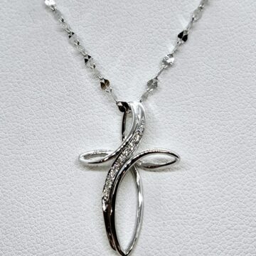 Croce con diamanti piccola