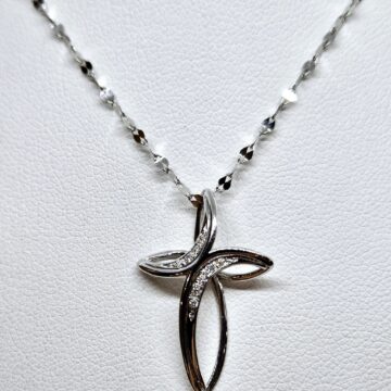 Croce con diamanti piccola