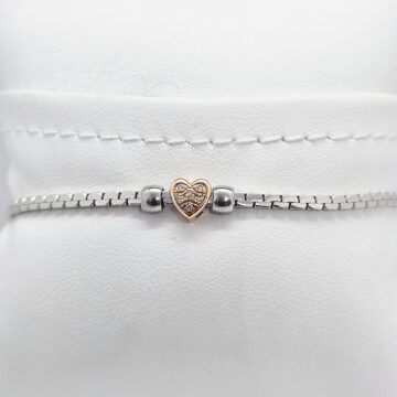 Bracciale argento e Oro