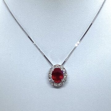 Collana Rubino e Diamanti