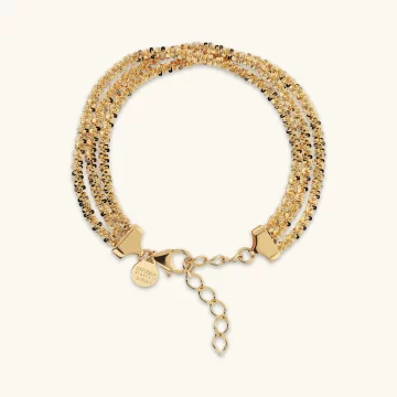 Bracciale multifilo catena  margherita