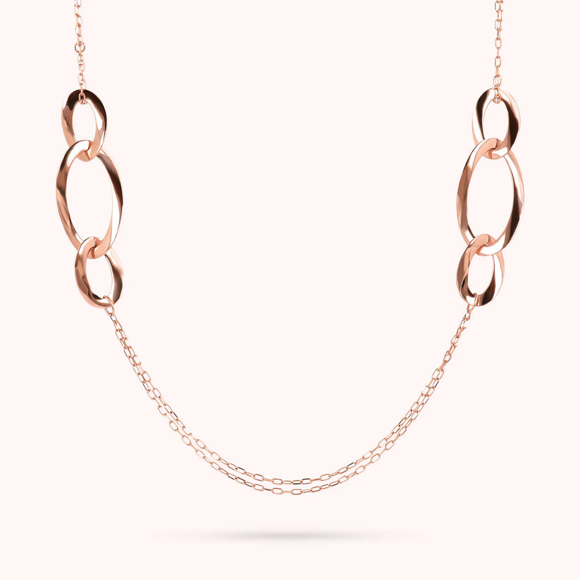 Collana a catena con ovali Bronzallure