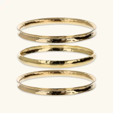 Set di tre bracciali rigidi