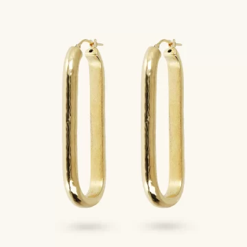 Orecchini a cerchio allungati Etrusca