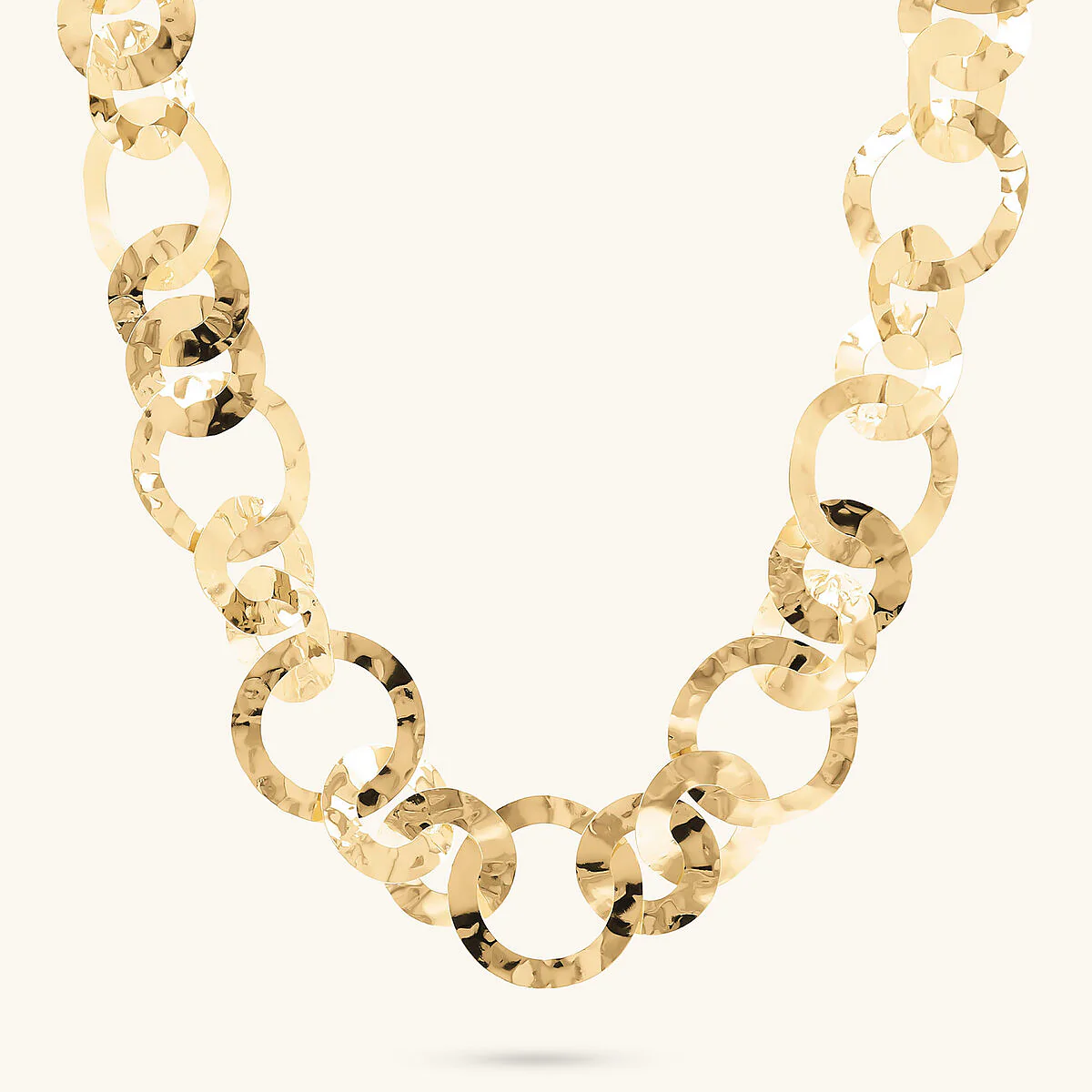 Collana ad anelli martellati