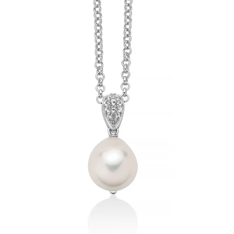 Collana perle Miluna argento