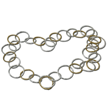 Collana longuette cerchi