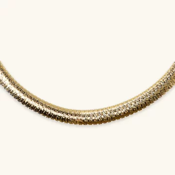 Collana girocollo tubogas diamantata