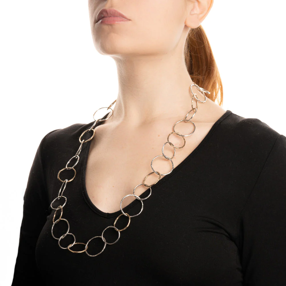 Collana longuette cerchi - immagine 2