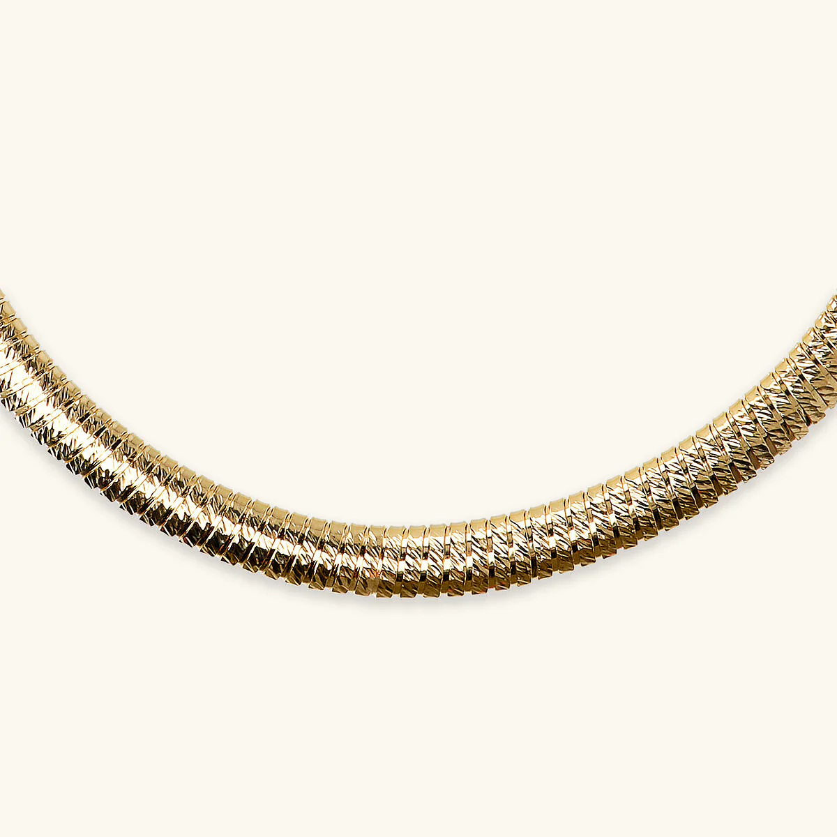 Collana tubogas diamantata