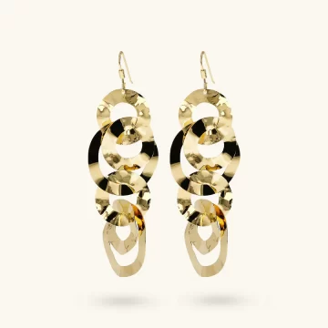 Orecchini pendenti ad anelli