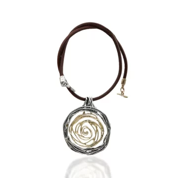 Collana pendente spirale