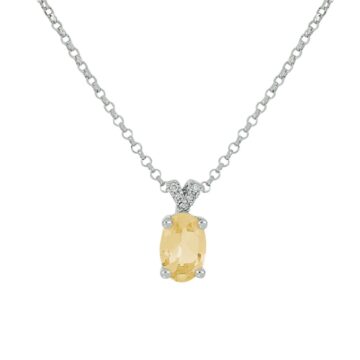 Collier  Citrino e Diamanti
