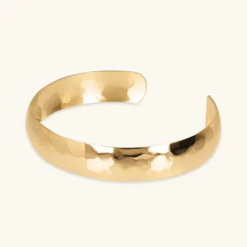 Bracciale rigido martellato