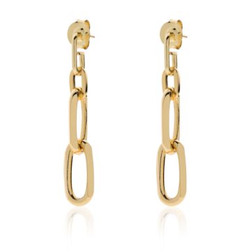 Orecchini a catena in bronzo