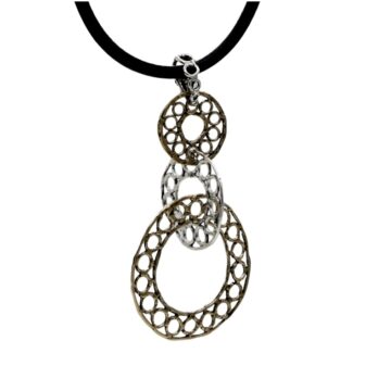 Pendente doppi cerchi