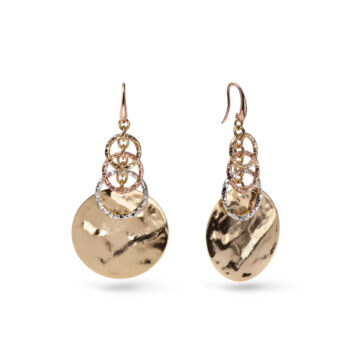 Orecchini tre colori Unoaerre