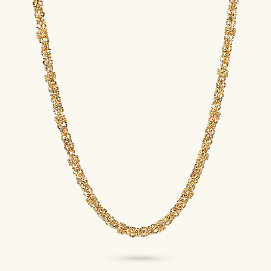 Collana intreccio con rondelle Bronzallure