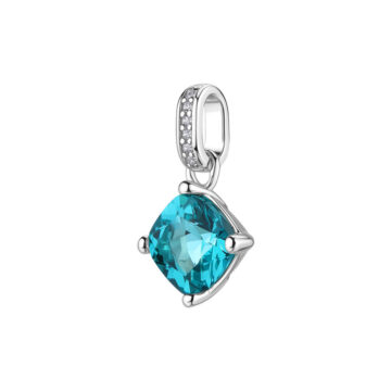 Charm Argento Fancy - Aqua Green - FAG02