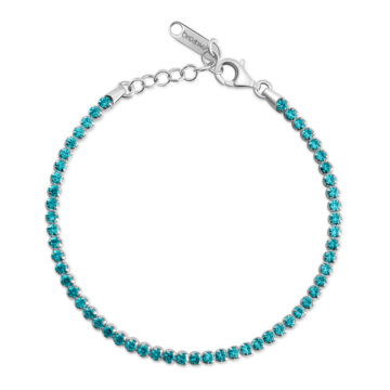 Bracciale Argento Fancy - Aqua Green - FAG07