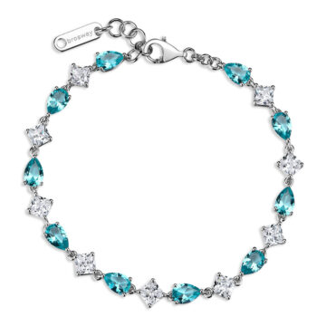 Bracciale Argento Fancy - Aqua Green - FAG09