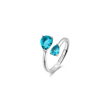 Anello Argento Fancy - Aqua Green - FAG22