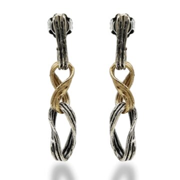 Orecchini maglie a otto