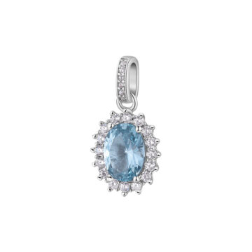 Charm Argento Fancy - Cloud Light Blue - FCL15