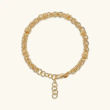 Bracciale catena con rondelle