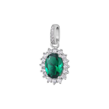 Charm Argento Fancy - Life Green - FLG12