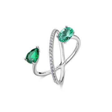 Anello Argento Fancy - Life Green - FLG153