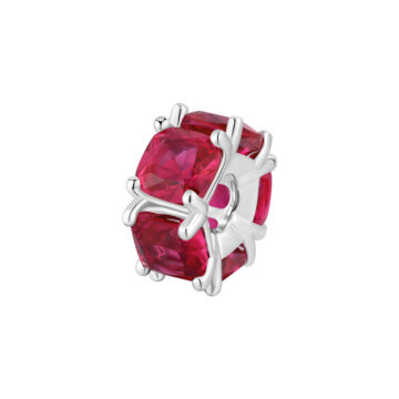 Charm Argento Fancy - Passion Ruby - FPR03
