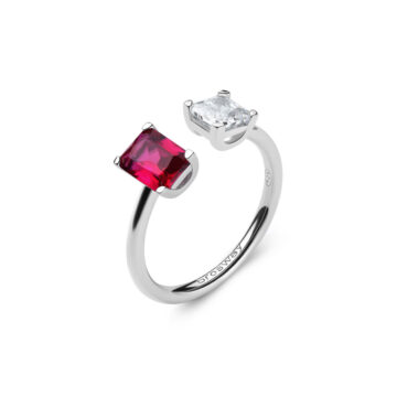 Anello Argento Fancy - Passion Ruby - FPR10