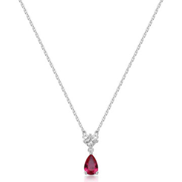 Collana Argento Fancy - Passion Ruby - FPR111