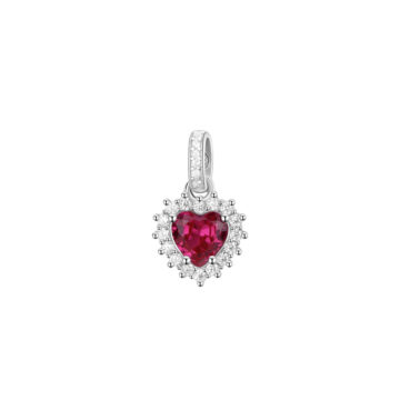 Charm Argento Fancy - Passion Ruby - FPR117