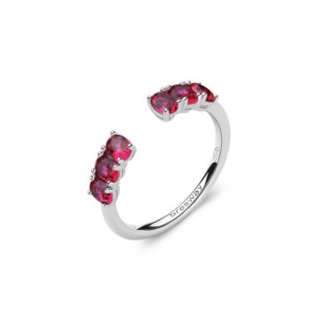 Anello Argento Fancy - Passion Ruby - FPR11