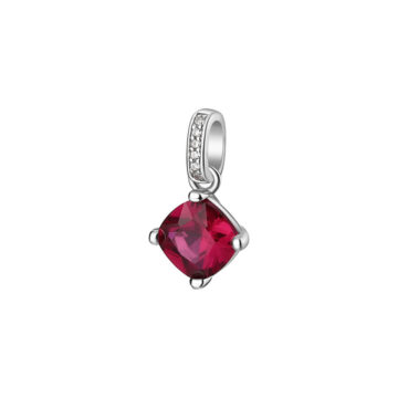 Charm Argento Fancy - Passion Ruby - FPR17