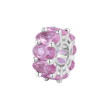 Charm Argento Fancy - Vibrant Pink - FVP01